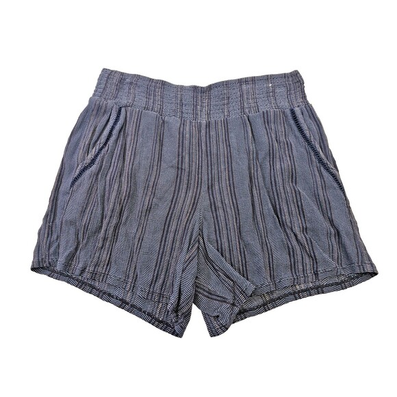 ALK Women's L Three Dots Printed Pull On Casual Shorts Stretch waist Comfort EUC - Picture 1 of 6